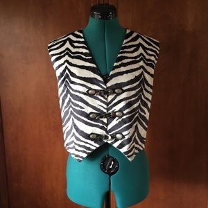 Paula’s Place Vintage Zebra Vest